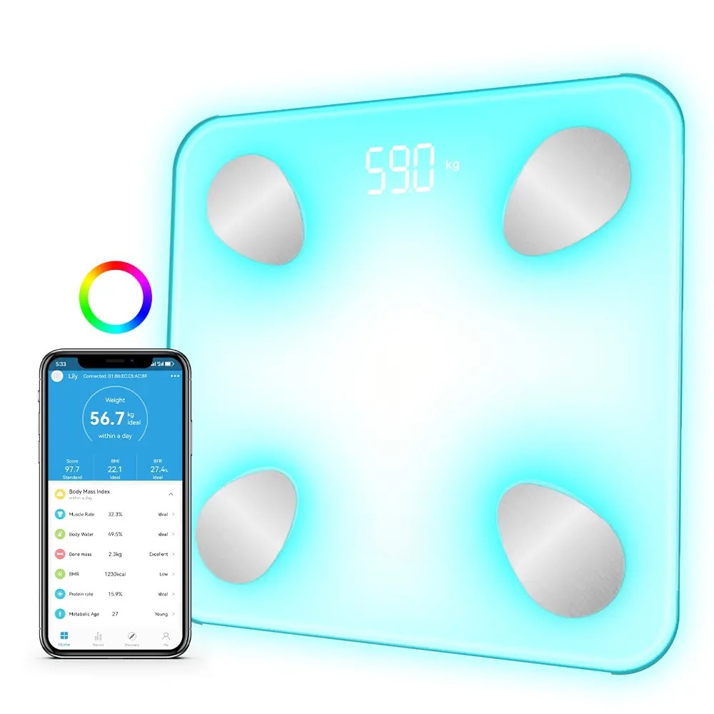 Smart Scale for Body Weight, Digital Bathroom Scale for BMI and Body Fat